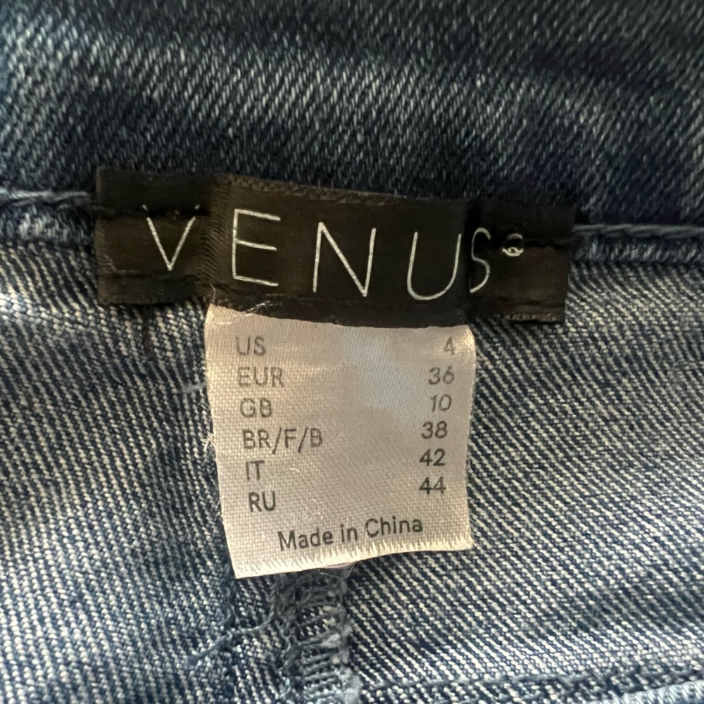 Venus Leopard Cuffed Jeans Size 4 - Picture 9 of 11
